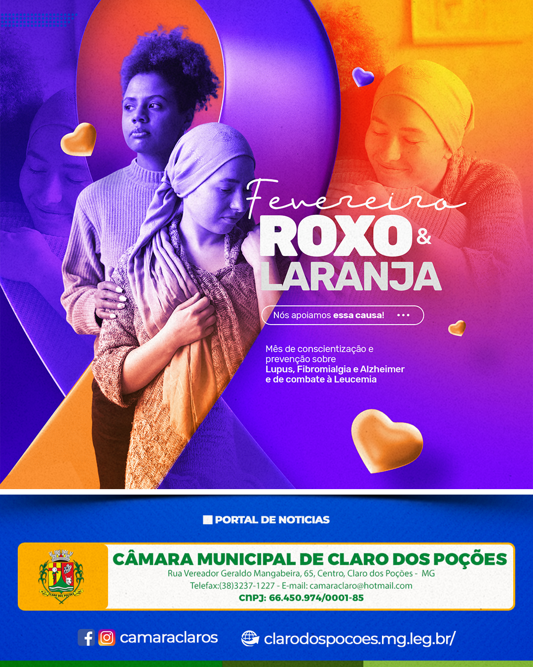 FEVEREIRO ROXO E LARANJA