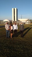 REPRESENTANTES DO LEGISLATIVO DE CLARO DOS POÇÕES ESTÃO EM BRASILIA EM BUSCA DE RECURSOS PARA O MUNICÍPIO.